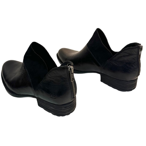 BORN KARAVA BLACK LEATHER DISTRESSED BOOTS WOMEN'S SIZE: 7 NEW - Picture 5 of 13